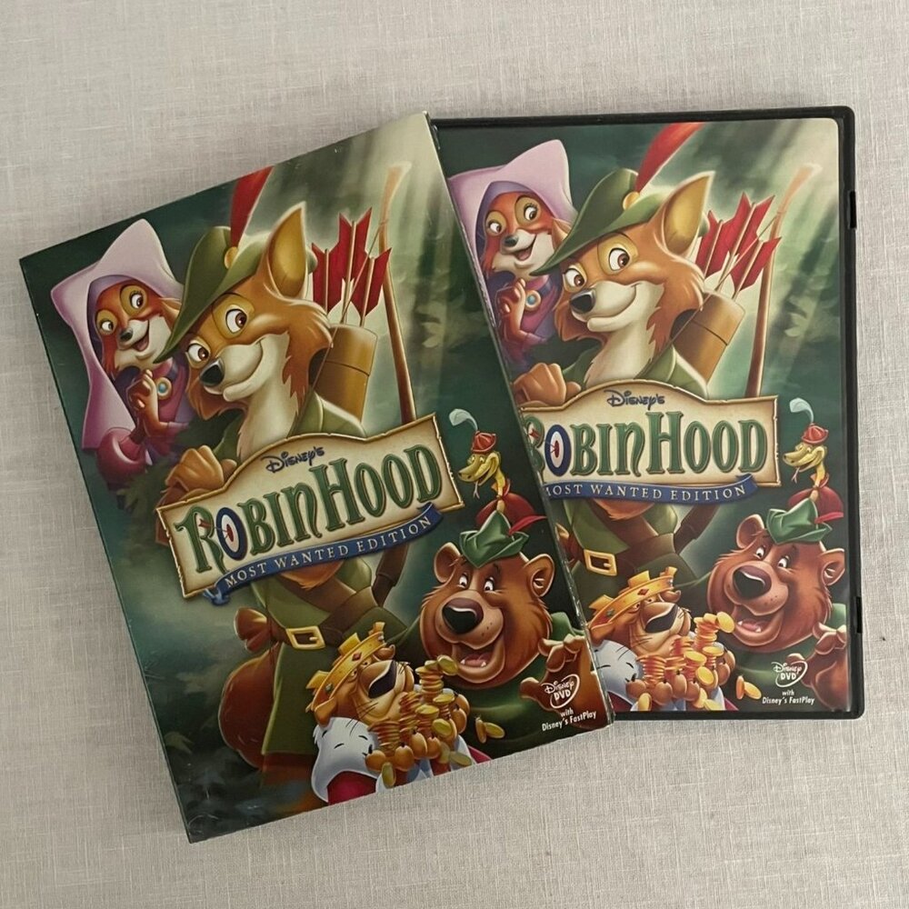 Disneys Robin Hood Most Wanted Edition DVD Animated Rated G w/Sleeve Cover